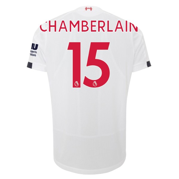 Camiseta Liverpool NO.15 Chamberlain Segunda equipación 2019-2020 Blanco